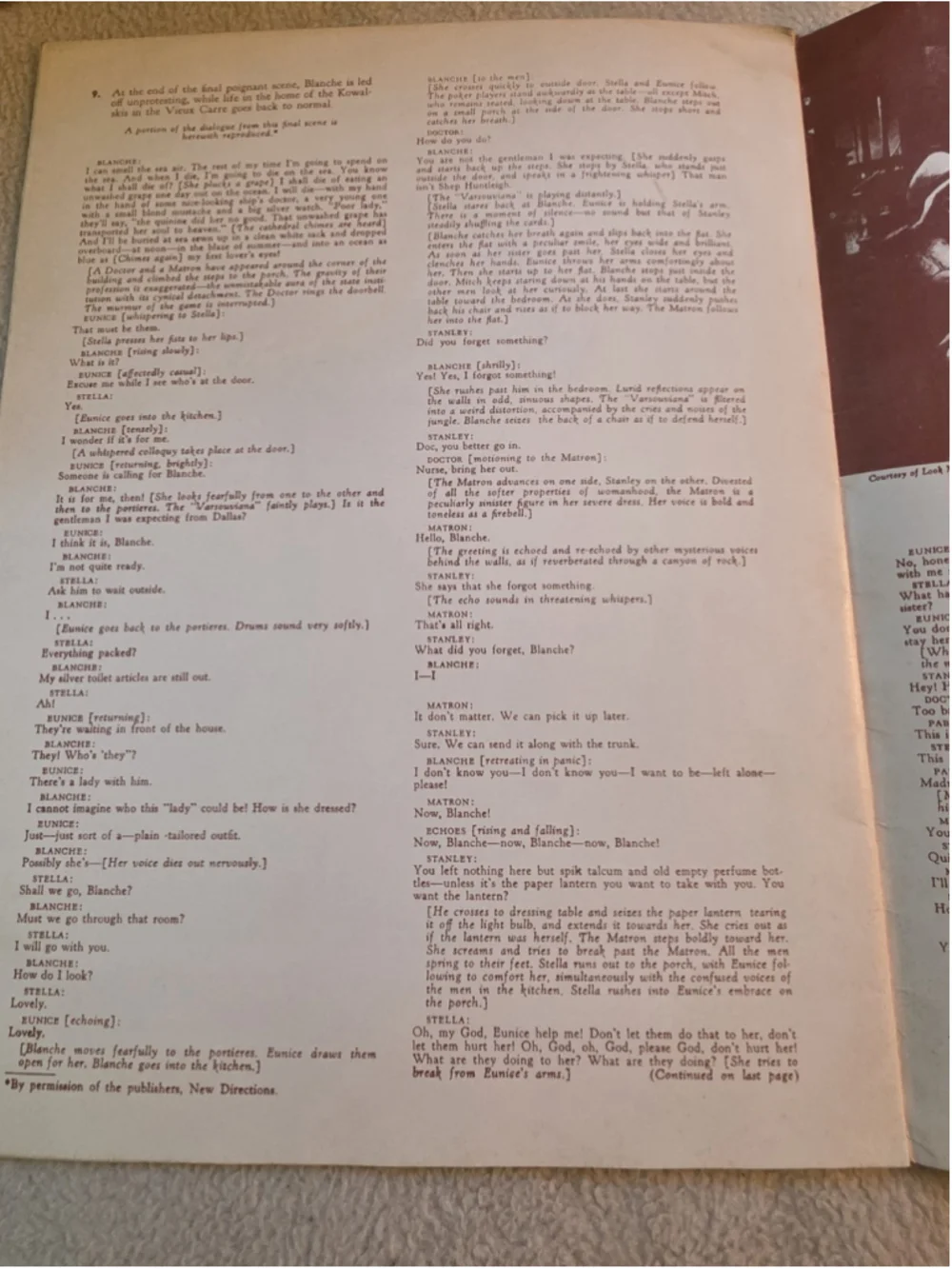 Vtg 1951 A Streetcar Named Desire Theater Program Phillip Kenneally Louise Platt